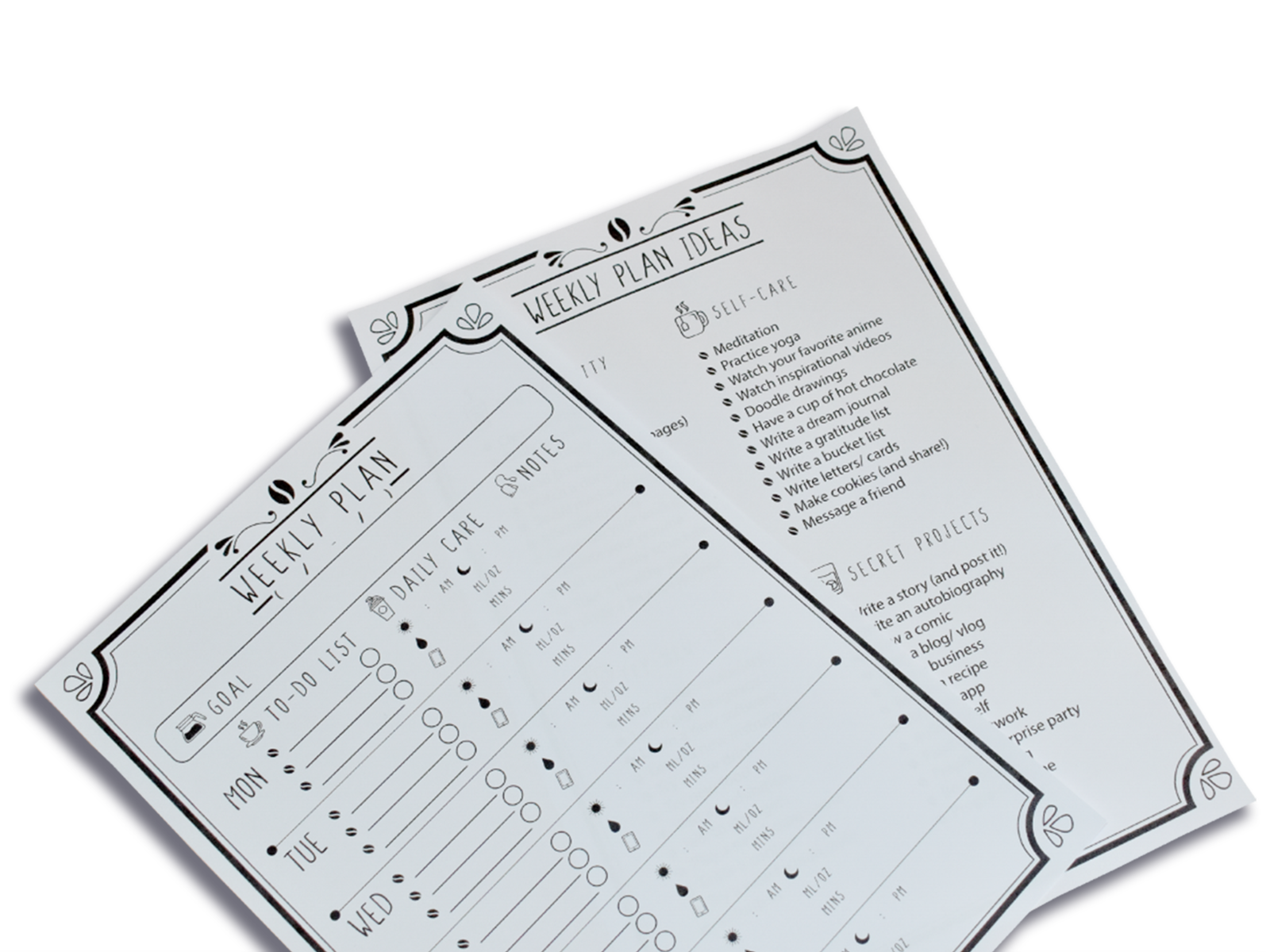 Weekly Planner Printables (Free Download!) - INKroverts